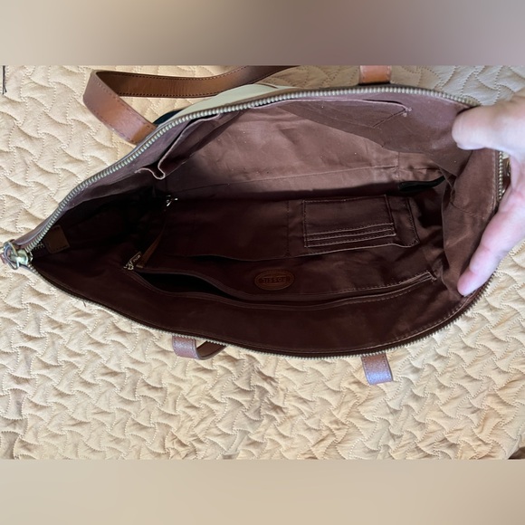 Fossil tri colour leather tote - beautiful bag! - Picture 3 of 3